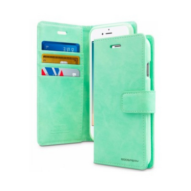 iPhone 7 Plus Compatible Case Cover With Blue Moon Diary - Mint